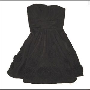 Black taffeta dress